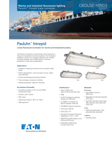 Pauluhn™ Intrepid Marine and industrial fluorescent lighting Pauluhn Intrepid linear luminaires