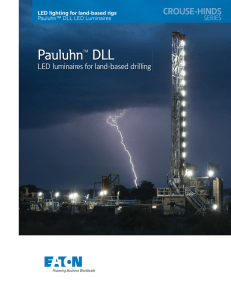 Pauluhn™ DLL LED luminaires for land-based drilling LED lighting for land-based rigs