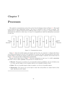 Processes Chapter  7