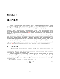 Inference Chapter  8
