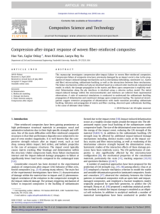 Compression-after-impact response of woven ﬁber-reinforced composites Hao Yan, Caglar Oskay