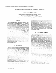 STAHLp: Belief  Revision  in  Scientific  Discovery