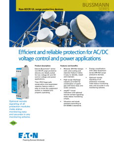 Efficient and reliable protection for AC/DC voltage control and power applications BUSSMANN SERIES