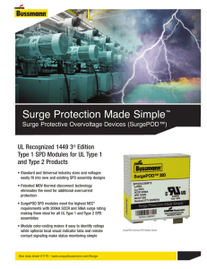 Surge Protection Made Simple UL Recognized 1449 3 Edition