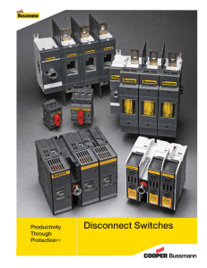Disconnect Switches Productivity Through Protection