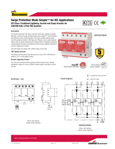 Surge Protection Made Simple for IEC Applications ™