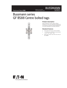 Bussmann series GF BS88 Centre bolted tags BUSSMANN SERIES