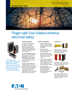 Finger-safe fuse holders enhance electrical safety