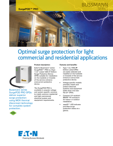 Optimal surge protection for light commercial and residential applications  BUSSMANN