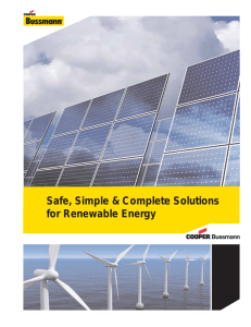 Safe, Simple &amp; Complete Solutions for Renewable Energy