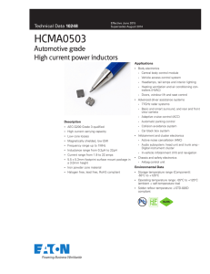 HCMA0503 Automotive grade High current power inductors