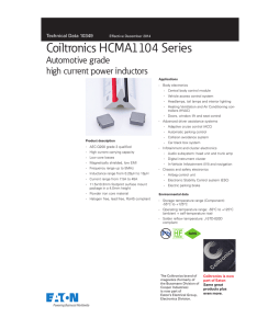 Coiltronics HCMA1104 Series Automotive grade high current power inductors