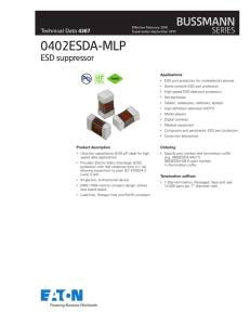 0402ESDA-MLP ESD suppressor Pb HF