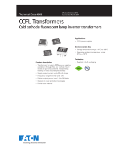 CCFL Transformers Cold cathode fluorescent lamp inverter transformers 4303
