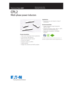 CPL2 Multi-phase power inductors