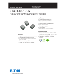 CTX01-18738-R High current, high frequency power inductors