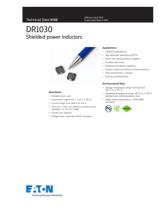 DR1030 Shielded power inductors