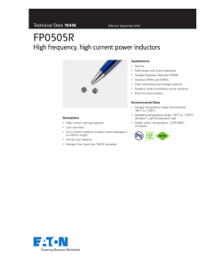 FP0505R High frequency, high current power inductors