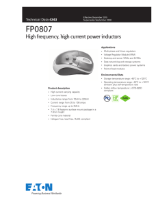 FP0807 High frequency, high current power inductors