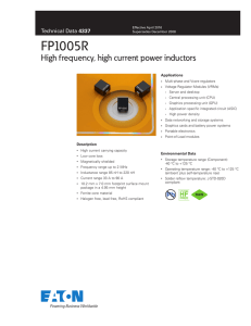 FP1005R High frequency, high current power inductors