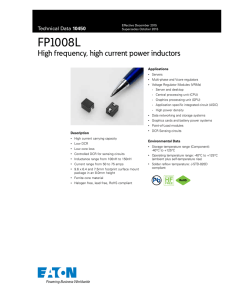 FP1008L High frequency, high current power inductors