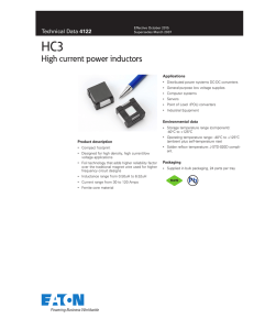 HC3 High current power inductors 4122