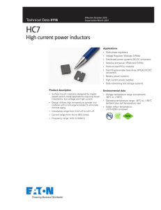 HC7 High current power inductors
