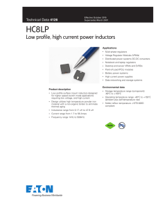 HC8LP Low profile, high current power inductors 4126