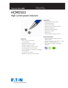 HCM0503 High current power inductors
