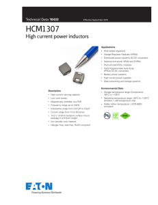HCM1307 High current power inductors