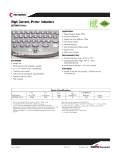 HF High Current, Power Inductors FREE HCP0605 Series
