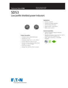 SD53 Low profile shielded power inductors