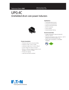 UP0.4C Unshielded drum core power inductors 4107