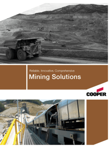 Mining Solutions Reliable, Innovative, Comprehensive