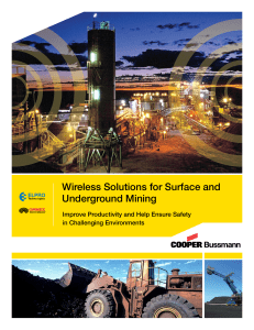 Wireless Solutions for Surface and Underground Mining in Challenging Environments