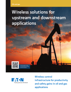 Wireless solutions for upstream and downstream applications Wireless control