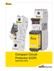 Compact Circuit Protector (CCP) Application Note