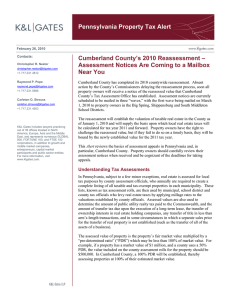 Pennsylvania Property Tax Alert Cumberland County’s 2010 Reassessment – Near You