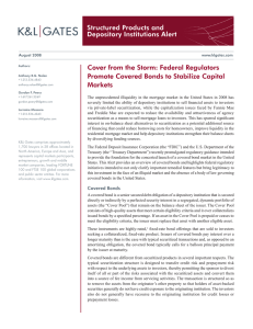 Structured Products and Depository Institutions Alert Cover from the Storm: Federal Regulators