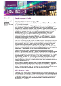 The Future of FoFA