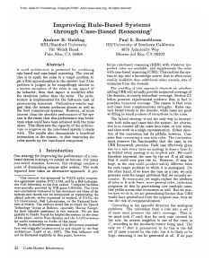 Improving  Rule- through  Case-Base