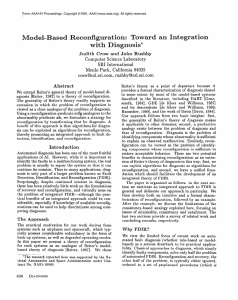 sis* Model-Based Reconfiguration: wit