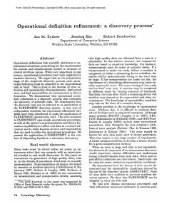 Operational  definition  refinement:  a Jieming  Zhu