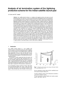 Analysis of air termination system of the lightning pad