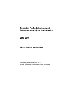 Canadian Radio-television and Telecommunications Commission 2010–2011