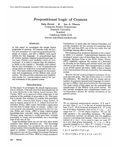 Propositional Logic  of  Context