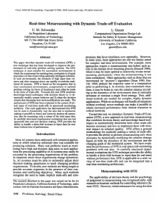 Real-time  Metareasonin with  Dynamic U.  M.  Schwuttke