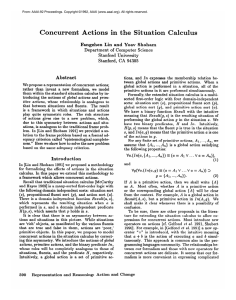Concurrent  Actions  in  t 94305 Abstract
