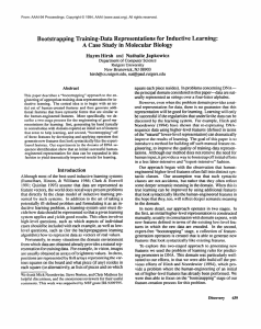 Bootstrapping  Training-Data  Representations  for  Inductive