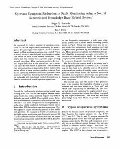 Spurious  Symptom  Reduction  in  Fault ... Network  and  Knowledge  Base  Hybrid ...